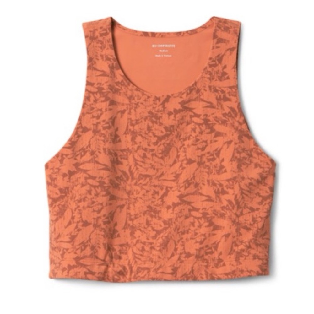 REI Take Your Time Bra Top - Sz S, Orange/Brown